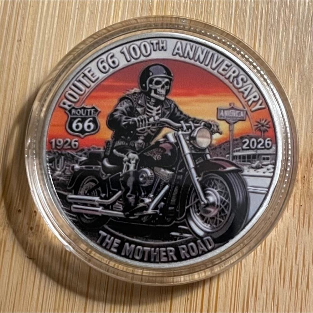 Route 66 100th Centennial Anniversary Collectors Coin With Protective Case
